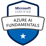 Microsoft Certified: Azure AI Fundamentals Certification Badge